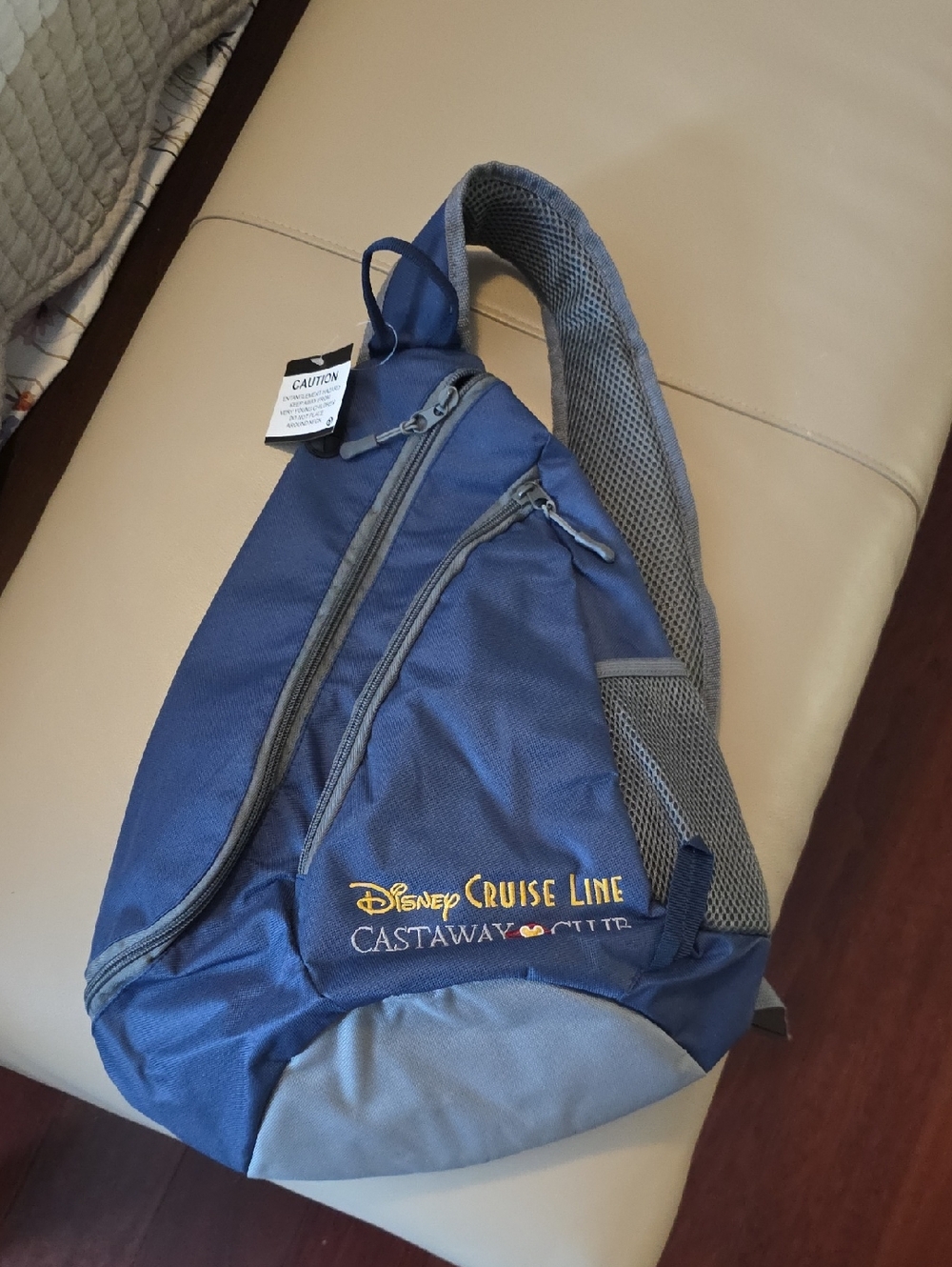 Disney Cruise Castaway Club Blue Sling Bag